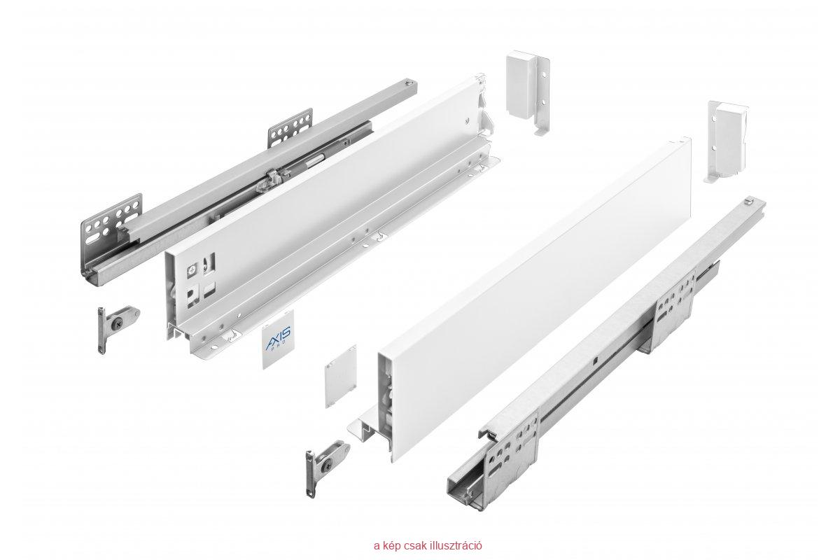 GTV AXIS PRO  400x86mm fém fiókoldal 40kg fehér A1