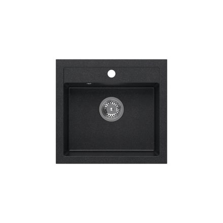 Quadron Johnny 110 gránit mosogató 500x470mm black dotted