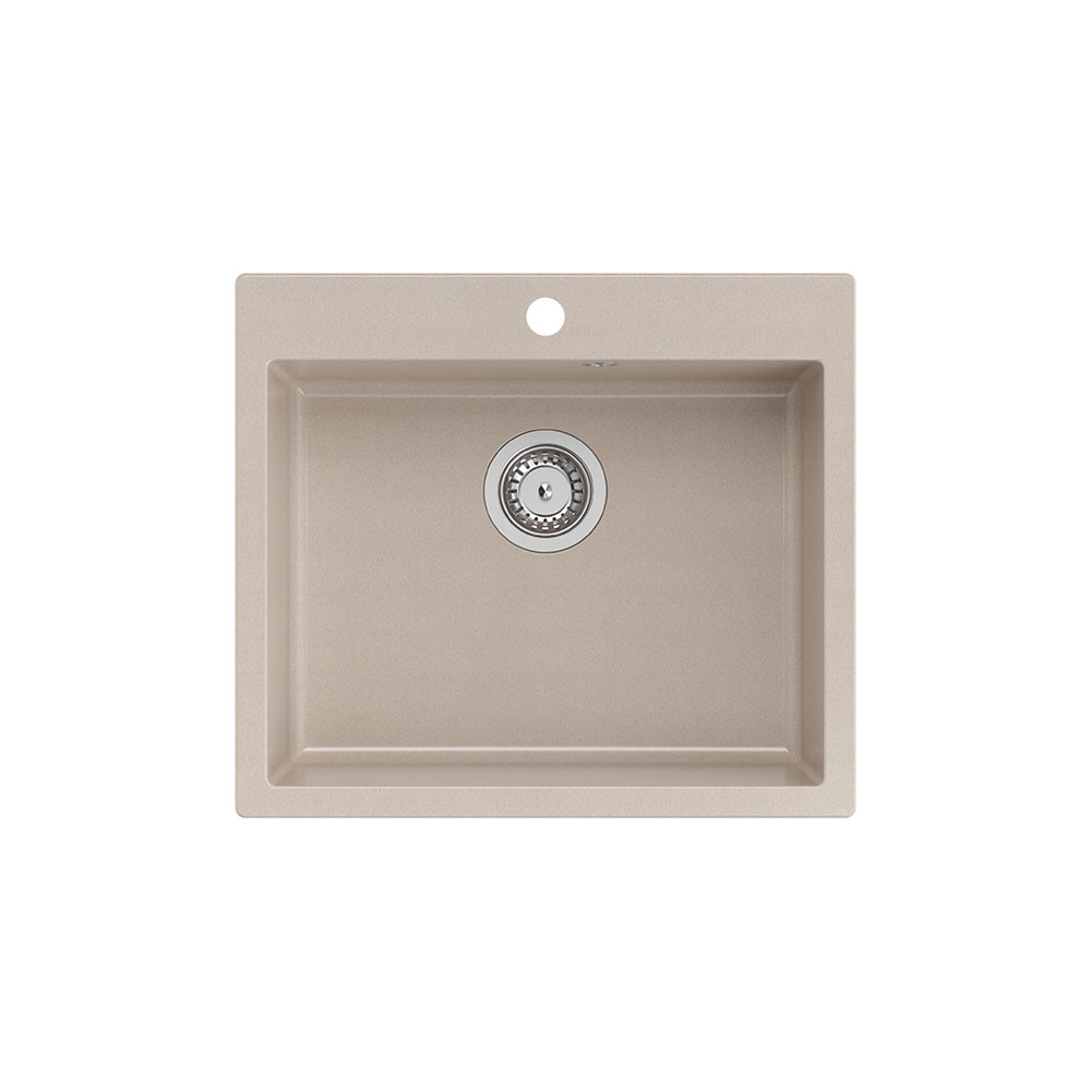 Quadron Morgan 110 gránit mosogató 570X500mm pearl beige