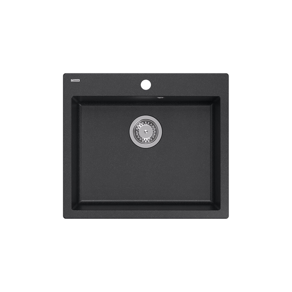 Quadron Morgan 110 gránit mosogató 570X500mm blackdotted