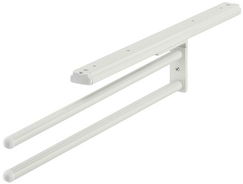 Kéztörlő tartó kétkaros fehér