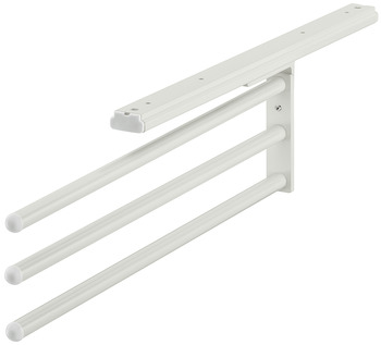 Kéztörlő tartó háromkaros fehér