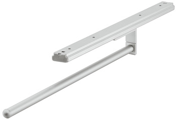 Kéztörlő tartó egykaros ezüstszínű