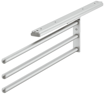 Kéztörlő tartó háromkaros ezüstszínű