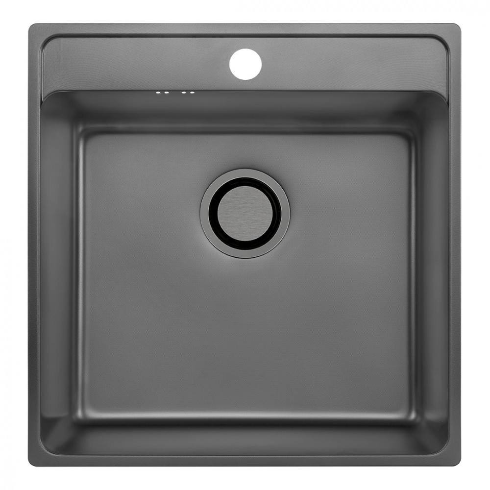 Mosogató LAVEO BESOS egymedencés mosogató, Grafit