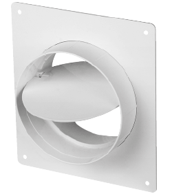 150 mm kerek légcsatorna  takarólap + visszacsapó toldó  