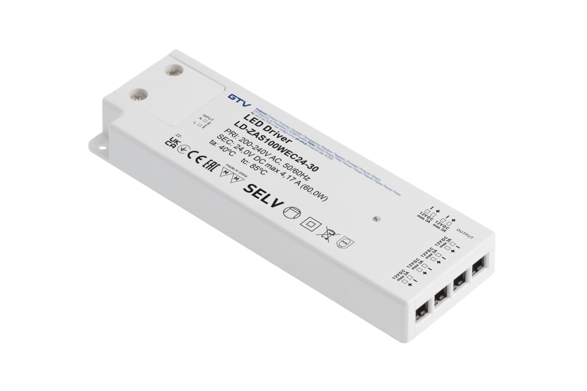 LED szalaghoz tápegység kábellel 24V 100W LD-ZAS100WEC24-30