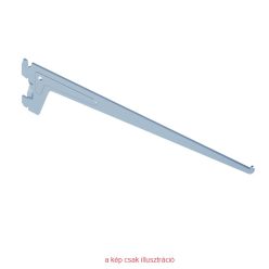 Konzol 2 horgos 150mm fehér