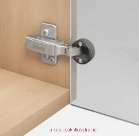 BLUM CLIP top Sarok kivetőpánt üvegajtókhoz +45° ráütődő