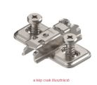 173L8130 BLUM CLIP eurocsavaros szerelőtalp