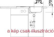Mosogató Blancotipo 45S Compact tartozék nélkül