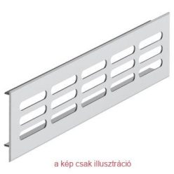 Szellőzőrács szögletes 80x400mm alu