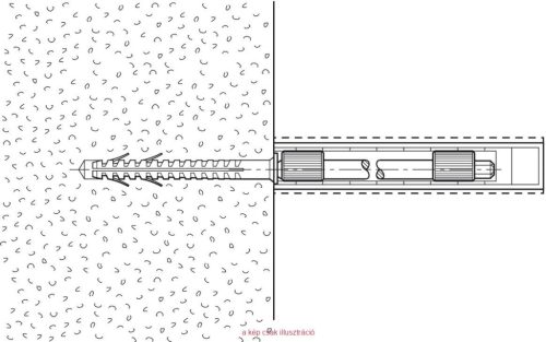 Excenteres Polctartó 12,2x120mm famenet
