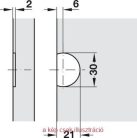 Zysa zsanér dugópánt 10mm