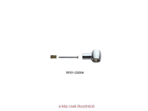 Reling cső tartó 16mm matt króm