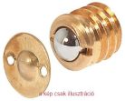 Golyós csappantyú 12mm sárgaréz