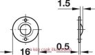 Golyós csappantyú 12mm sárgaréz