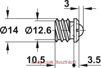 Golyós csappantyú 12mm sárgaréz