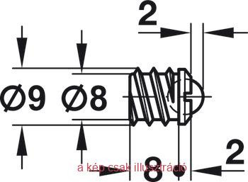 Golyós csappantyú 12mm sárgaréz