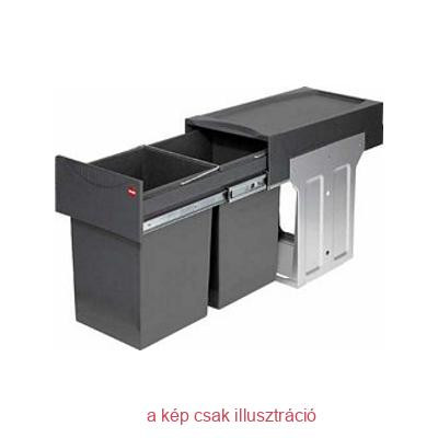 HAILO két rekeszes hulladéktároló/szemetes 2x15L  300mm előlap nélkül