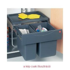   HAILO két rekeszes hulladéktároló 12+18L 500 mm előlap nélkül