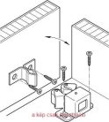 Görgős csappantyú fényes horganyzott