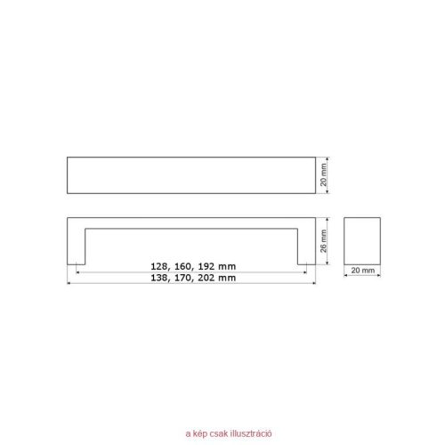 Fogantyú UA59-160-G007 elox