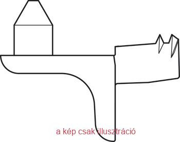 Polctartó 5mm 2db. ék orral nikkel 125kg HL282.24.720