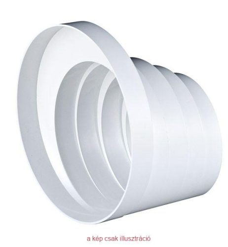 Kerek légcsatorna szűkítő idom lépcsős 100mm