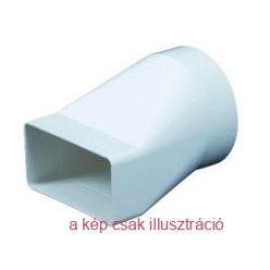 Lapos légcsatorna átalakító idom 55x110/100mm