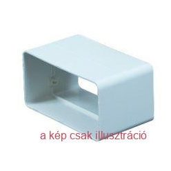 Lapos légcsatorna csőtoldó idom 55x110mm