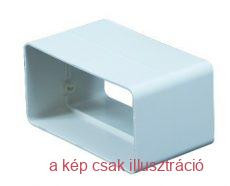 Lapos légcsatorna csőtoldó idom 55x110mm