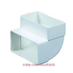   Lapos légcsatorna függőleges könyök idom 90-fok 55x110mm