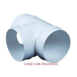 Kerek légcsatorna  T idom 125mm