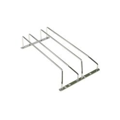 Talpas pohár tartó 2 sor 340 x 210 x 65 króm