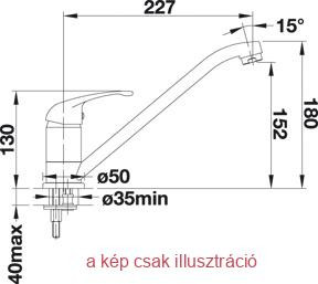 BLANCO Daras álló csaptelep, fehér