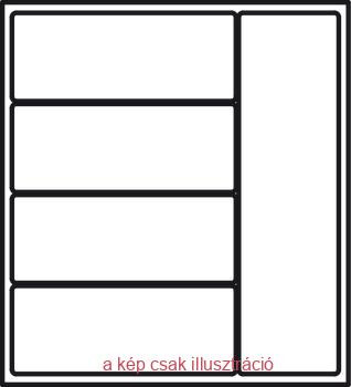Evőeszköztartó 500mm szürke