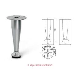 Króm bútorláb 100mm NM-BD-003-01