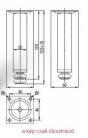 Pezsgő bútorláb 150mm NM-BD-150-02