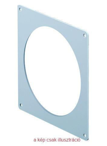 Kerek légcsatorna  takarólap, beépíthető keret 125mm