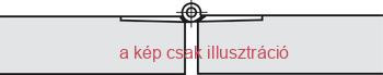 Fedélpánt csavarozható nikkel 270 fokos