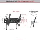 Fali LCD TV konzol 13"-39" 1 funkciós 33-99 cm