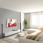 Fali LCD TV konzol 19"- 65" 1 funkciós dönthető 74-165 cm