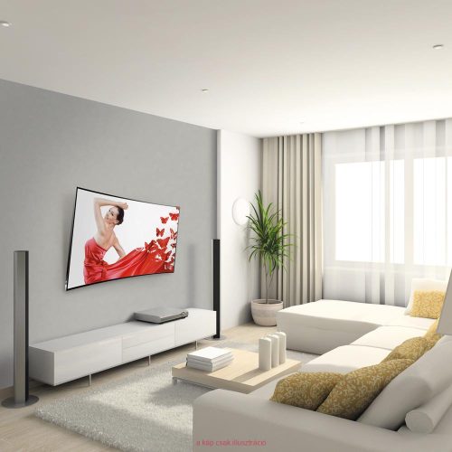 Fali LCD TV konzol 19"- 65" 1 funkciós dönthető 74-165 cm