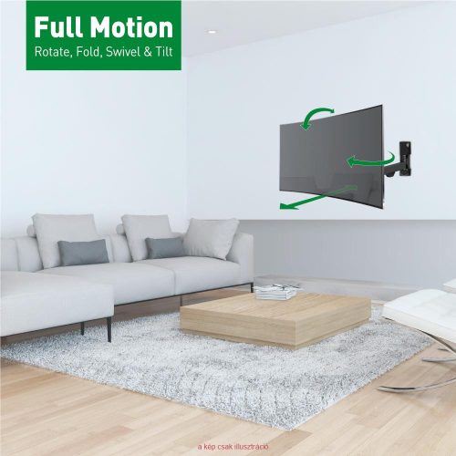 Fali LCD TV konzol 13"-43" 4 funkció 33-109 cm