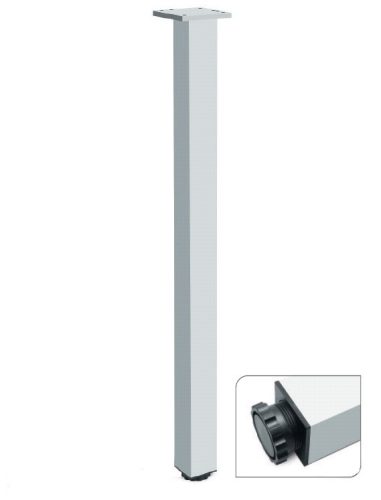 Asztalláb szögletes ALU 710mm