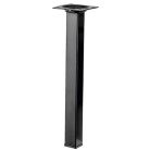 Asztalláb szögletes FEKETE 710mm