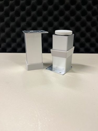 Fém szekrényláb 40X40X100mm alu