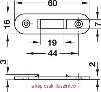 Symo felcsavarozható redőnyzár balos