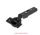 BLUM CLIP Top BLUMOTION kivetőpánt ráütődő fékes 110° Onyx fekete 71B3550 ONS